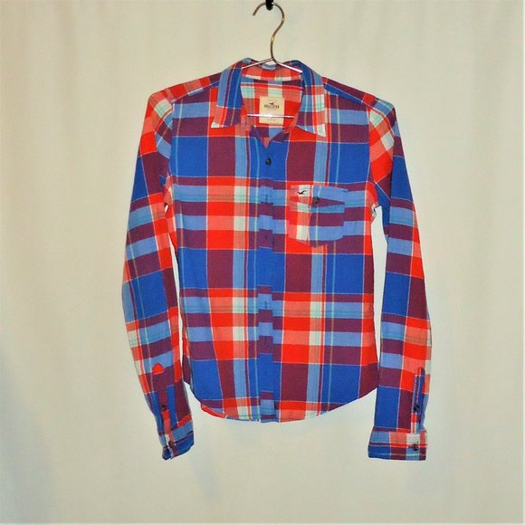 Hollister Tops - Hollister Cotton Plaid Shirt Small